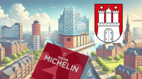 Michelin-Sterne-Restaurants in Hamburg, kulinarische Exzellenz und gehobenes Dining-Erlebnis mit Blick auf die Elbe und die Architektur der Stadt.
