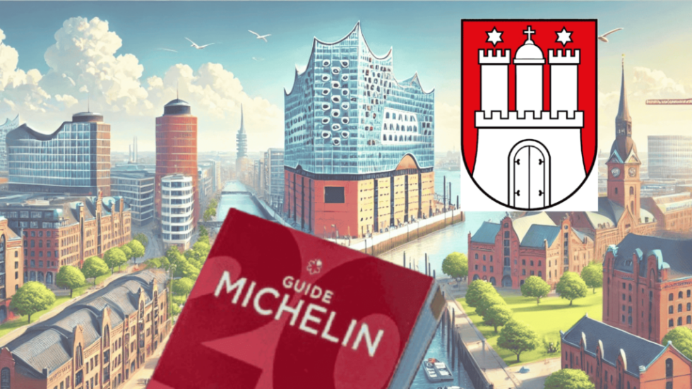 Michelin-Sterne-Restaurants in Hamburg, kulinarische Exzellenz und gehobenes Dining-Erlebnis mit Blick auf die Elbe und die Architektur der Stadt.