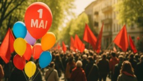 Berlin am 1. Mai: Über 30 Demos – von DGB bis Revolutionär. Tausende Teilnehmer, Umleitungen, Proteste und Großaufgebot der Polizei im Stadtgebiet.