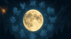 Horoskop heute: Am 1. Mai 2025 beeinflussen Vollmond im Schützen und magnetische Sonnenkraft Stimmung, Schlaf und Kreislauf. Tipps zur inneren Stabilität.