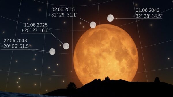 Vollmond im Juni 2025: Am 11. Juni erscheint der tiefste Erdbeermond seit 18,6 Jahren. Astrologische Bedeutung, Sichtbarkeit und spirituelle Wirkung im Detail.