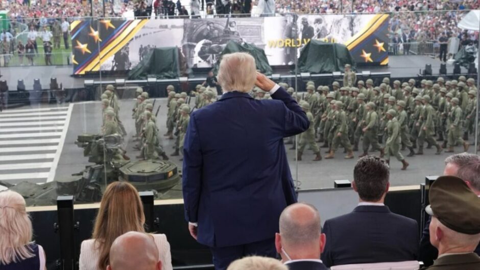 Militärparade zum 250-jährigen Bestehen der US-Armee in Washington. Proteste gegen Trump im ganzen Land.