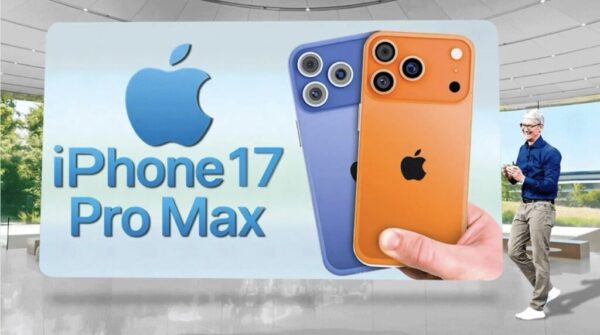 iPhone 17 Pro Max mit neuem Design, 48-MP-Kameras, 12 GB RAM, A19-Chip, 8K-Video und neuer Farbe Orange. Alles zu Technik, Akku und Ausstattung.