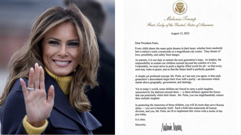 Fox News erhält exklusiv Melania Trumps Brief an Putin: Ein emotionaler Appell zum Schutz ukrainischer Kinder – jetzt veröffentlicht.