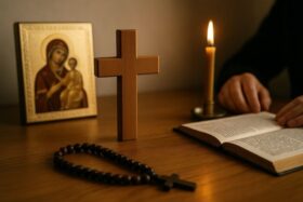 Starkes Gebet gegen Alkoholismus: Orthodoxe und katholische Texte zur Befreiung, Stärkung des Willens und spiritueller Heilung für Betroffene und Angehörige.