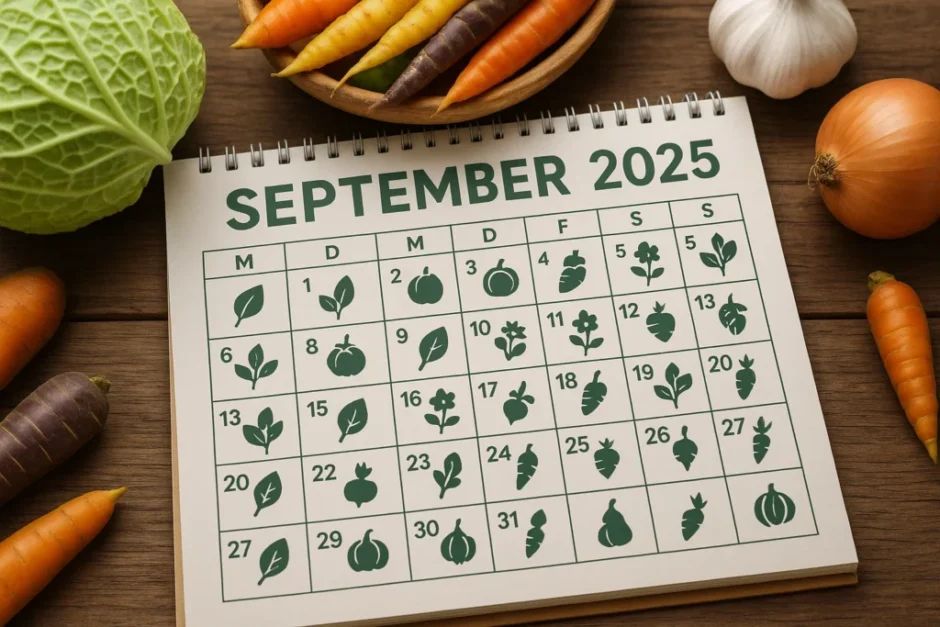 Der Aussaatkalender September 2025 für Deutschland zeigt die besten Tage zum Säen, Ernten und Pflegen. Mit Mondkalender, Tipps und Checklisten für Gärtner.