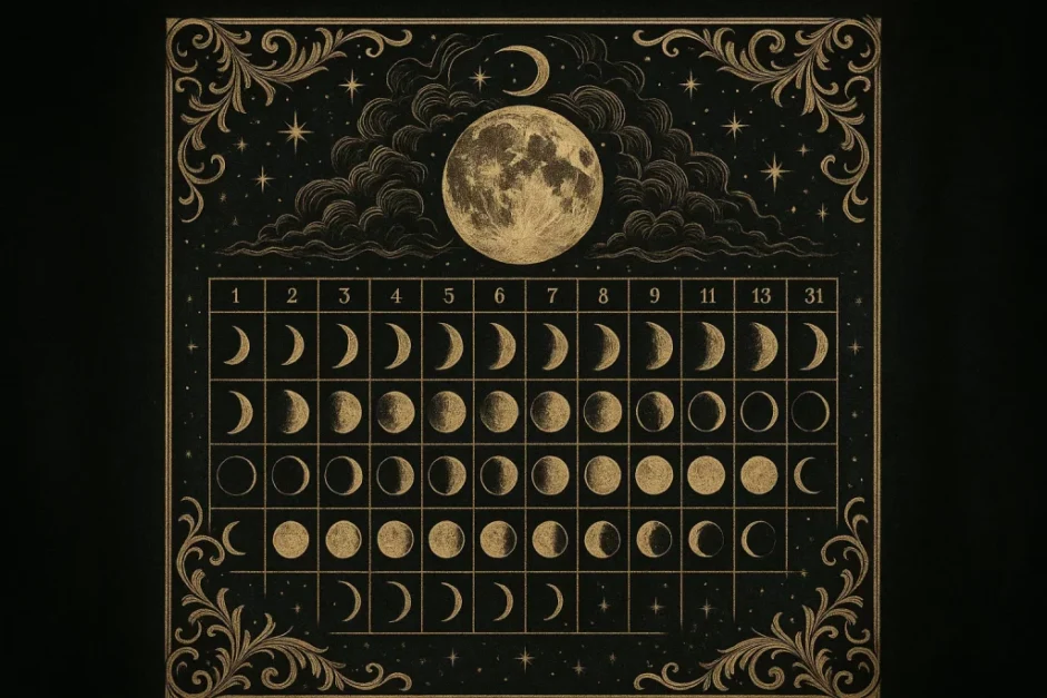 Mondkalender August 2025, Mondphasen 20.–31. August, Sternzeichen Tipps, Abnehmender Mond Bedeutung, Letztes Viertel Zwillinge