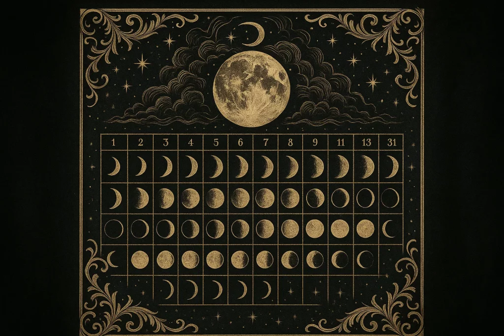 Mondkalender August 2025, Mondphasen 20.–31. August, Sternzeichen Tipps, Abnehmender Mond Bedeutung, Letztes Viertel Zwillinge
