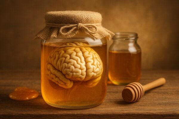 Honig verbessert Gedächtnis, reduziert Angst und stabilisiert das Nervensystem. Studien zeigen, wie Zucker, Vitamine und Antioxidantien wirken.