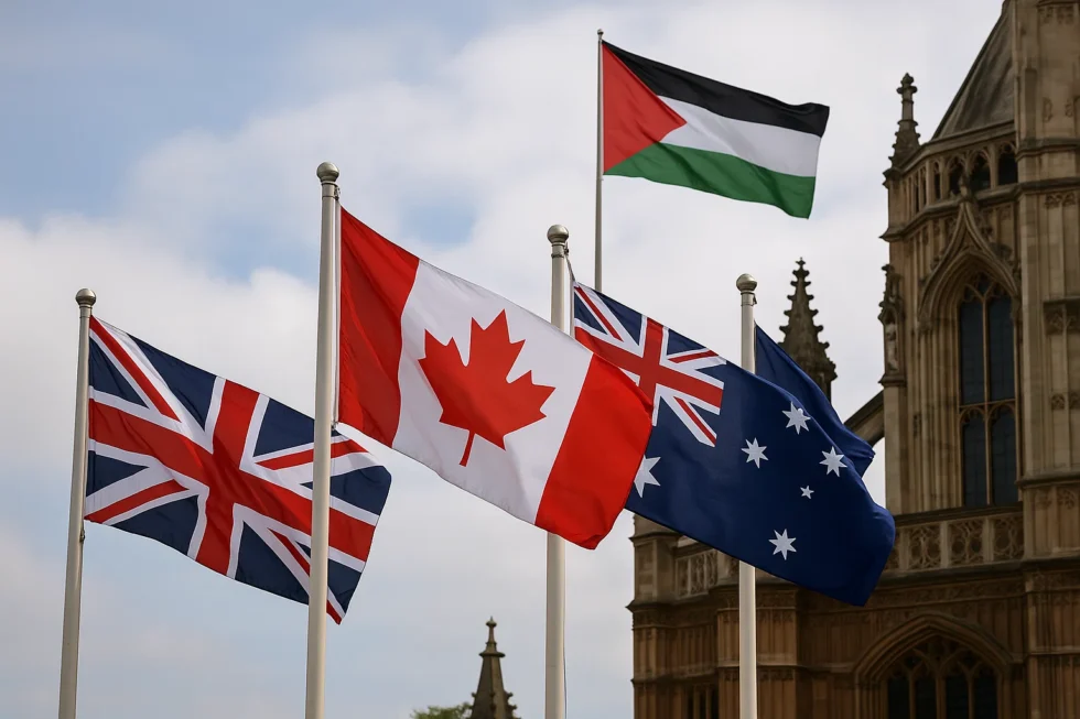 Großbritannien, Kanada und Australien haben Palästina offiziell anerkannt. Ein historischer Schritt mit weitreichenden Folgen für den Nahost-Konflikt.