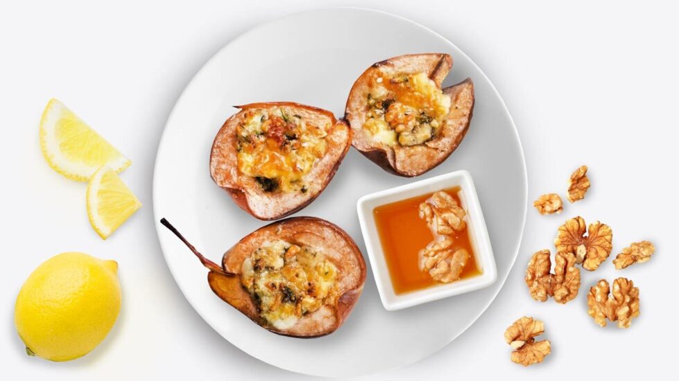 Gebackene Birne – gesunder Nachtisch mit niedrigem GI. Entdecken Sie Nährwerte, gesundheitliche Vorteile und Rezepte. Ideal für Herz, Darm, Abwehrkräfte und Diät.