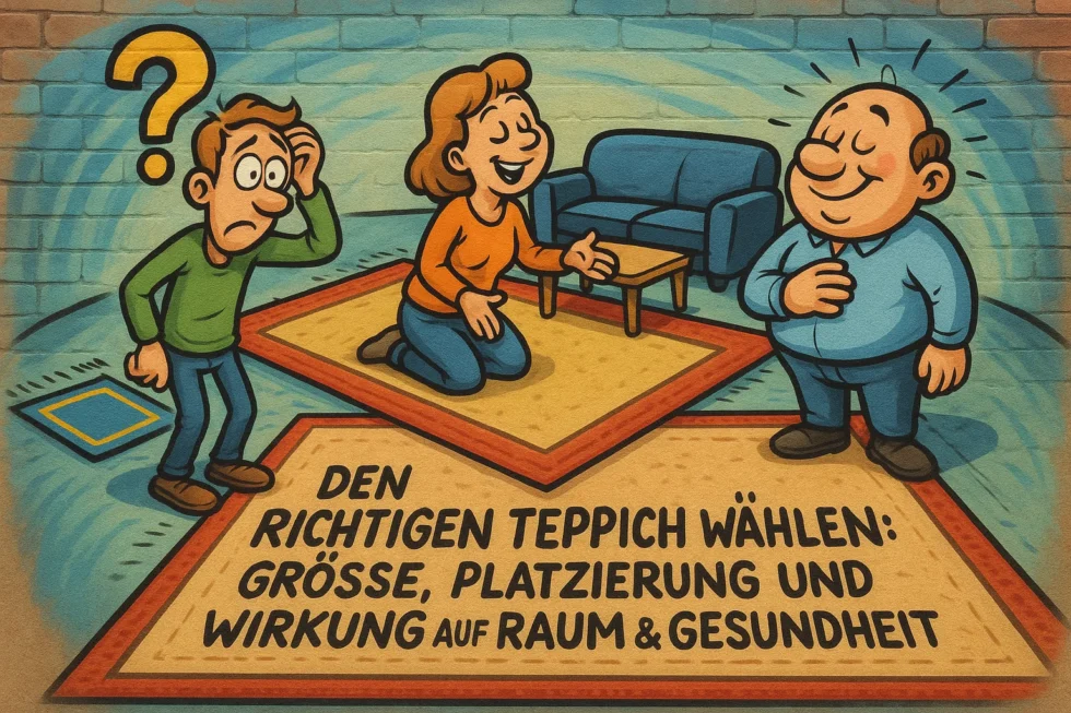 Den richtigen Teppich wählen: Größe, Platzierung und Wirkung auf Raum & Gesundheit
