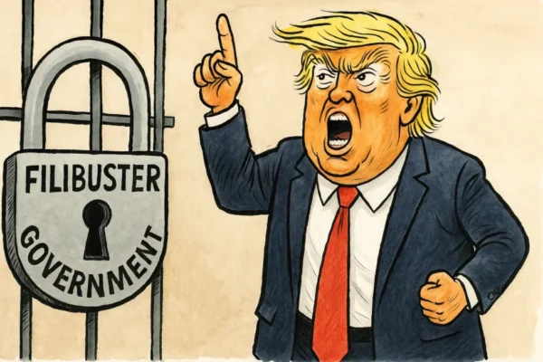 Donald Trump drängt Republikaner, das Filibuster zu beenden, um den längsten Regierungsstillstand in der Geschichte der USA zu beenden.