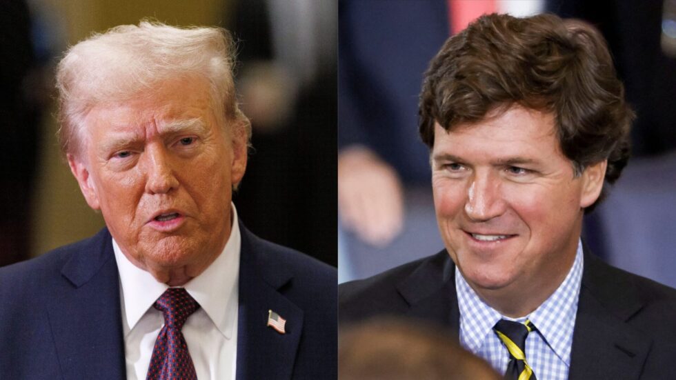 Trump verteidigt Tucker Carlson nach Fuentes-Interview. Der Präsident weist Kritik zurück, während die Episode einen wochenlangen Streit unter Konservativen auslöste.
