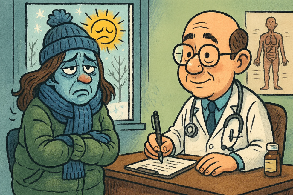 Vitamin D Mangel im Winter? 30% sind betroffen (RKI 2025). Lichttherapie, 10.000 Lux Tageslichtlampe und die richtige Dosis vom Hausarzt.