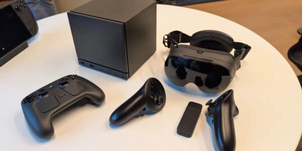 Valve präsentiert Steam Hardware für 2026: Steam Frame (Snapdragon 8 Gen 3, 16GB LPDDR5X), Steam Machine (AMD Zen 4/RDNA 3) und neuer Steam Controller mit Magnetsicks.