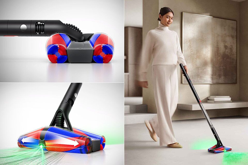 Der neue Dyson PencilVac ist der schlankste Akku-Staubsauger von Dyson. Er punktet mit 38 mm Durchmesser, einem 140k Hyperdymium Motor und selbstreinigenden Fluffycones.
