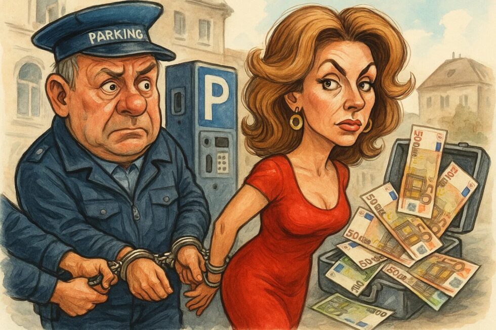 Parkwächter und seine 38-jährige Ehefrau in Kempten festgenommen. Ihnen wird vorgeworfen, 1 Million € aus Parkscheinautomaten gestohlen zu haben (720 Fälle).