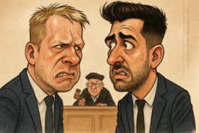 Oliver Pocher und Christian Düren vor Gericht in Köln: Es geht um Erpressung mit einem Video eines Streits mit Amira Aly und angeblich verursachte Job-Einbußen.