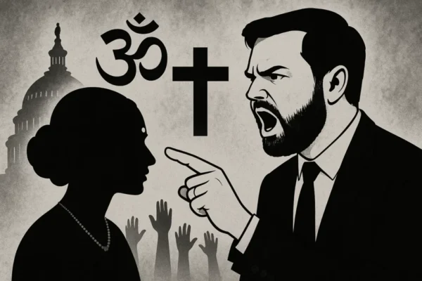 Vize JD Vance wünscht Konvertierung seiner hinduistischen Frau Usha Vance. Die Äußerung löst breite Kritik bei indisch-amerikanischen Bürgern aus und befeuert Ängste.