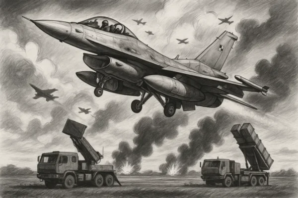 Polen reagiert auf neue russische Angriffe auf die Ukraine: F-16, Frühwarnflugzeuge und Luftverteidigungssysteme sind in maximaler Bereitschaft. Sicherheit im Luftraum verstärkt.