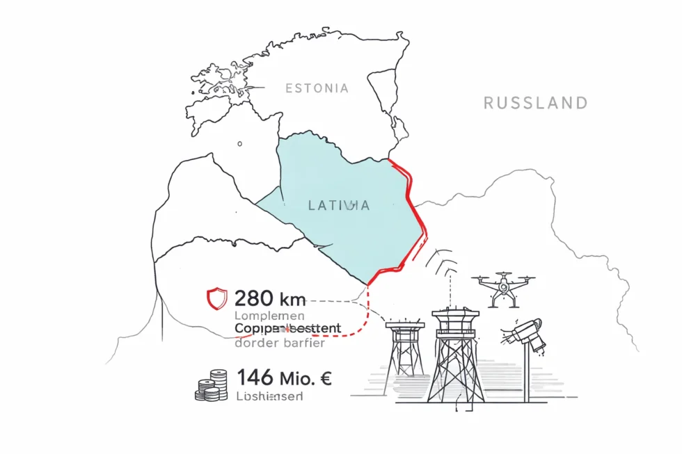 Lettland hat den 280 km langen Grenzzaun zu Russland fertiggestellt. Die neue Barriere stärkt die EU-Aussengrenze, die NATO-Sicherheit und den Schutz vor illegalem Grenzübertritt.
