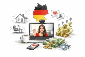 Arbeit als Webcam-Model in Deutschland: Wie Webcam-Studios, Arbeit von zu Hause und digitale Beziehungen einen wachsenden, rechtlich geregelten Markt formen.