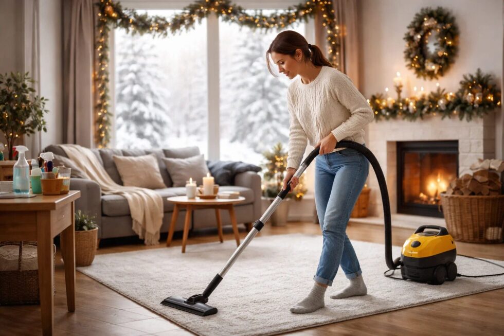 Winterreinigung leicht gemacht: Erfahren Sie, wie Sie mit wenig Aufwand Keime und Staub entfernen, um gesund durch die kalte Jahreszeit zu kommen.