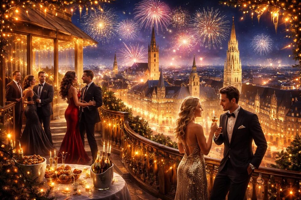 Silvester in München 2026 bietet exklusive Gala-Dinner im Bayerischen Hof, Partys in der Boilerman Bar und luxuriöse Pakete. Jetzt die besten Plätze reservieren!