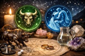 Erfahren Sie im Horoskop für den 1. Januar 2026 alles über die Beziehung zwischen Stier und Wassermann sowie Gesundheitstipps bei Magnetstürmen zum Neujahrstag.