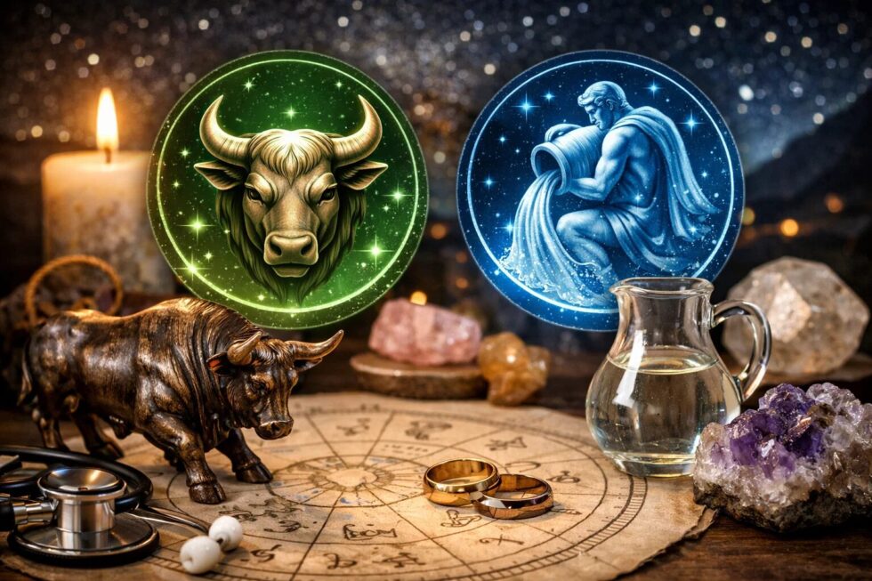 Erfahren Sie im Horoskop für den 1. Januar 2026 alles über die Beziehung zwischen Stier und Wassermann sowie Gesundheitstipps bei Magnetstürmen zum Neujahrstag.