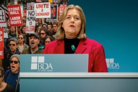 SPD-Chefin Bärbel Bas rief beim Juso-Kongress zum „Kampf gegen Arbeitgeber“ auf. Arbeitgeberpräsident Rainer Dulger und der BVMW kritisieren die Aussage scharf.