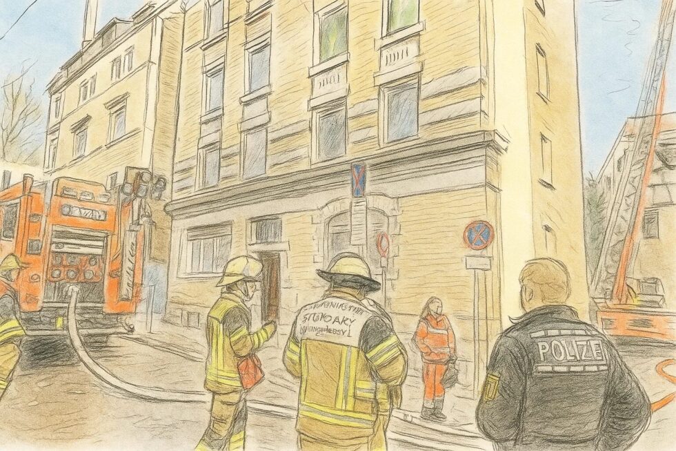 Großeinsatz in Stuttgart-Süd: Die Feuerwehr bekämpfte einen Dachstuhlbrand in der Böcklerstraße. Eine Drohne half bei der schnellen Kontrolle des Feuers.