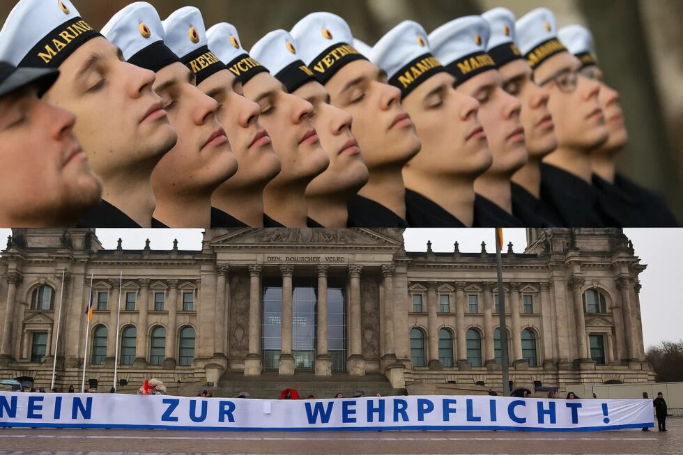 Der Bundestag führte den freiwilligen Wehrdienst ein. Alle 18-jährigen Männer erhalten ab 2026 einen Fragebogen. Ziel: Bundeswehr stärken. Proteste in 90 Städten angekündigt.