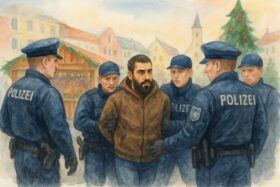 Fünf Männer wurden in Niederbayern wegen mutmaßlicher islamistischer Anschlagspläne auf einen Weihnachtsmarkt in Dingolfing festgenommen. Gegen vier erging Haftbefehl.