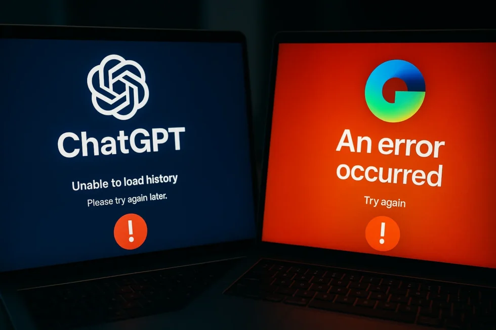 Am 02.12.2025 fielen ChatGPT und Gemini weltweit aus. Beide führenden KI-Dienste sind nicht erreichbar, was Deutschland schwer trifft. Downdetector bestätigt.