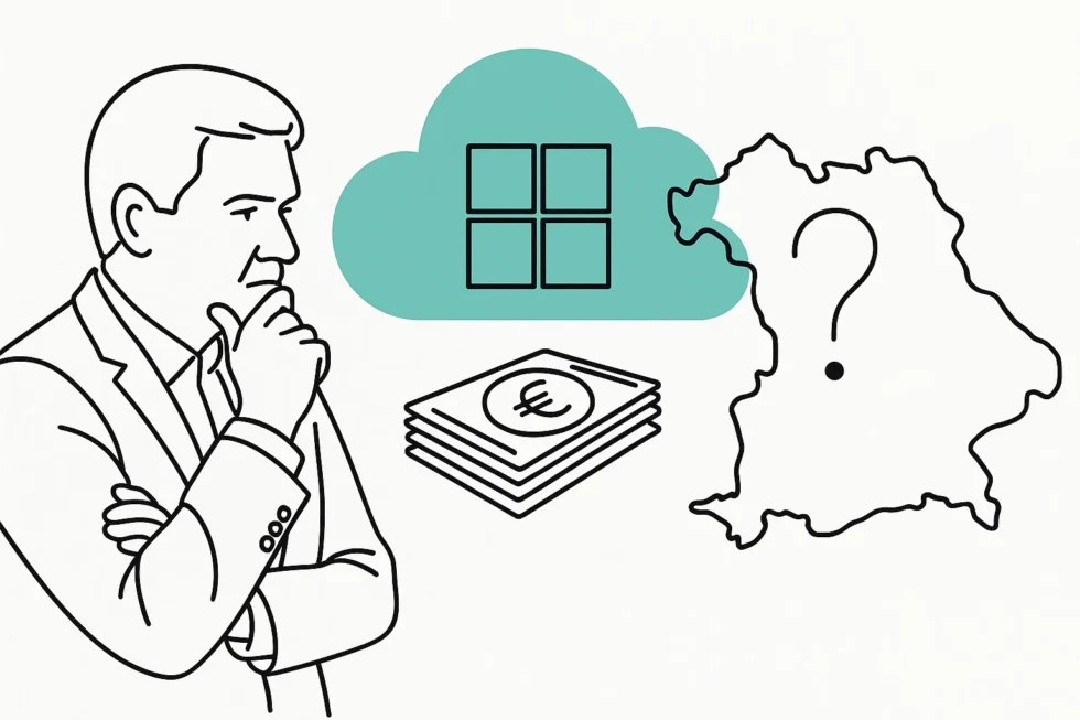 Bayern plant einen Milliardenvertrag mit Microsoft ohne Ausschreibung. IT-Experten warnen vor Abhängigkeit und Verlust digitaler Souveränität.