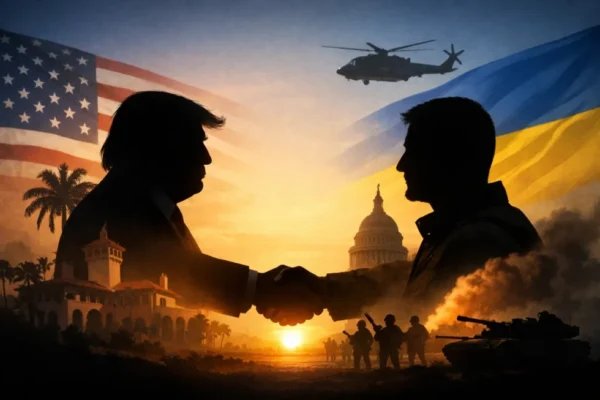 Trump empf&auml;ngt Selenskyj am 28. Dezember 2025 in Mar-a-Lago in Florida. Renewz fasst zusammen, welche Themen auf der Agenda stehen und welche politischen Signale das Treffen sendet.