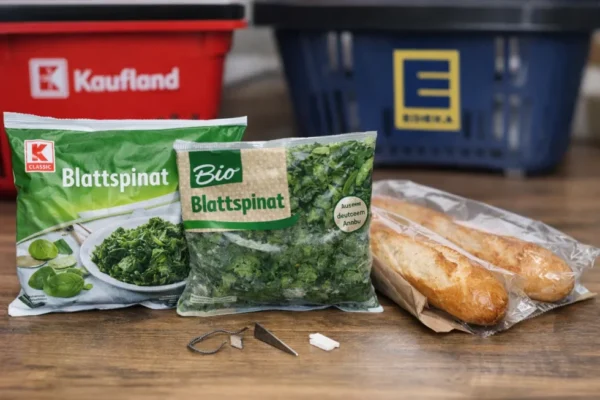 Kaufland und Edeka rufen Spinat und Baguette zur&uuml;ck. Grund sind m&ouml;gliche Plastik- und Glasfremdk&ouml;rper. Verbraucher k&ouml;nnen die Ware zur&uuml;ckgeben.
