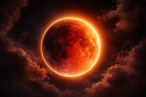 2026 erwartet Deutschland spektakul&auml;re Himmelsereignisse: Sonnenfinsternis, Supermonde, Meteorschauer, Planetenkonstellationen und Polarlichter.