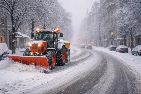 Ein winterliches Sturmtief trifft Berlin und Brandenburg: Der DWD warnt vor Schnee, Gl&auml;tte und Verkehrsproblemen. Auch am BER sind Versp&auml;tungen m&ouml;glich.