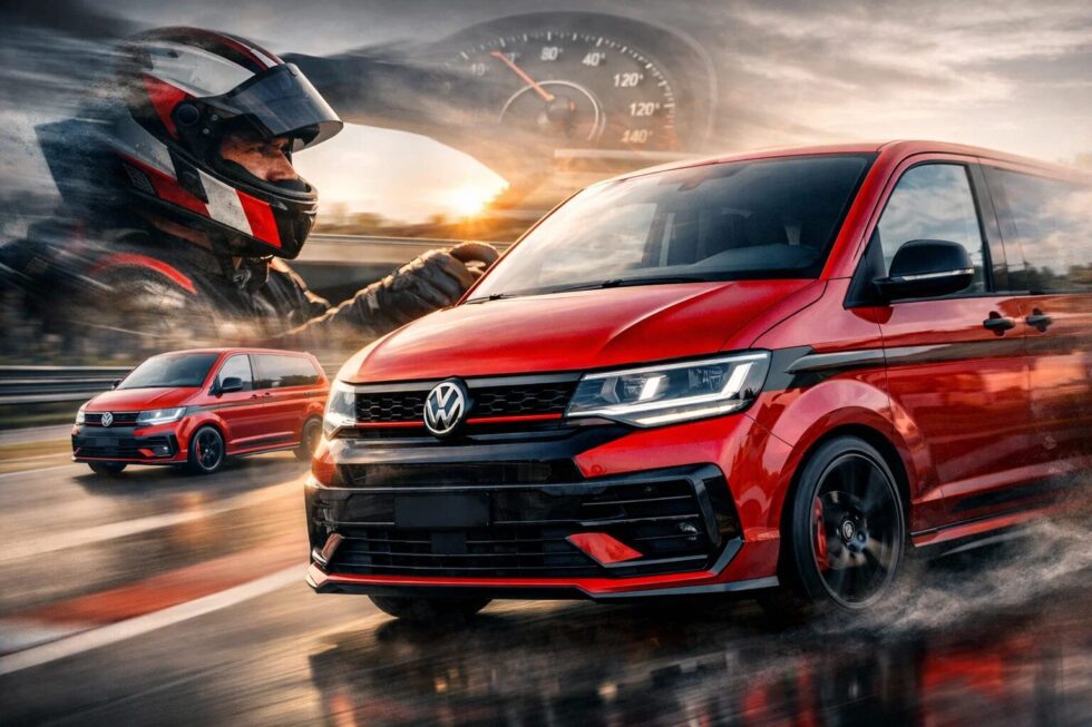 Der neue VW Transporter Sportline 2026 ist da. Optik wie ein GTI, tiefere Federung und exklusive Features. Alle Infos zu Motorisierung, Preisen und Verfügbarkeit