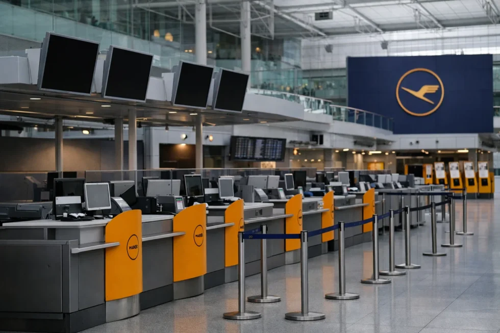 Lufthansa-Streik legt Hunderte Flüge lahm. Betroffene Passagiere erhalten Ersatzflüge oder DB-Tickets. Gewerkschaften fordern höhere Rentenbeiträge.