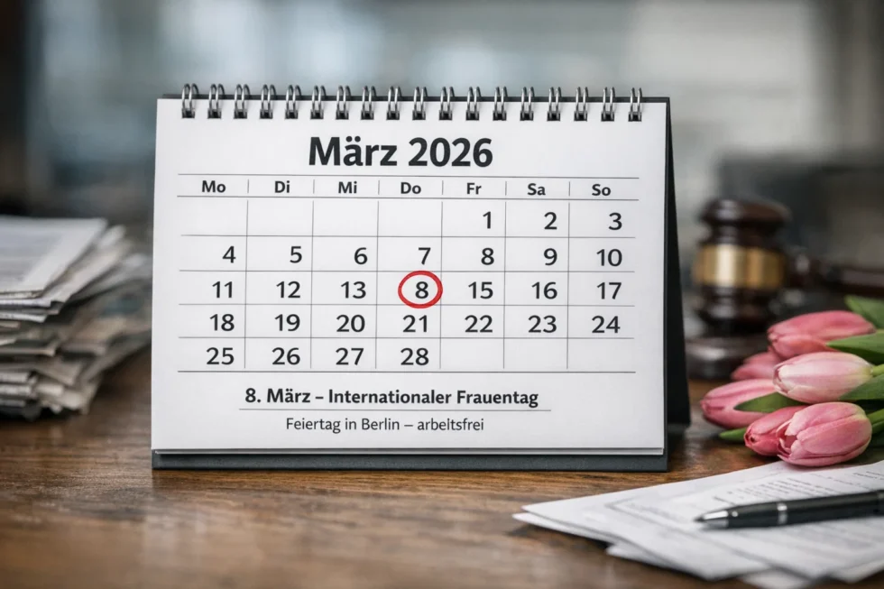 nternationaler Frauentag am 8. März 2026 in Berlin: Alle Infos zu Ladenöffnungszeiten, gesetzlichen Regelungen am Sonntag, BVG-Fahrplan und Zuschlägen für Arbeitnehmer im Überblick.