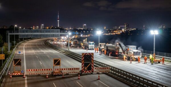 Achtung Autofahrer in Berlin! Nachtsperrung der A100 (Jakob-Kaiser-Platz bis Hohenzollerndamm) und des Tiergartentunnels bis 27. M&auml;rz. Hier alle Umleitungen und Zeiten.