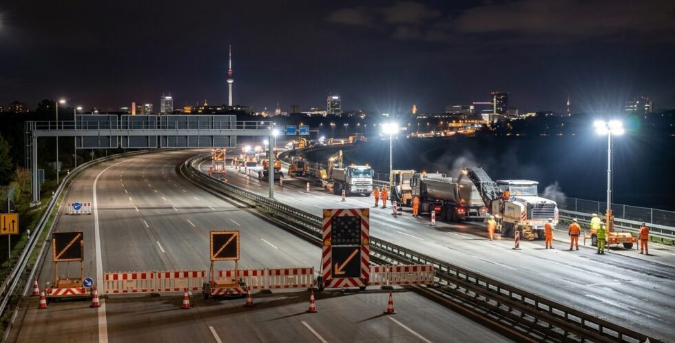 Achtung Autofahrer in Berlin! Nachtsperrung der A100 (Jakob-Kaiser-Platz bis Hohenzollerndamm) und des Tiergartentunnels bis 27. März. Hier alle Umleitungen und Zeiten.