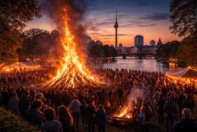 Entdecken Sie die besten Osterfeuer 2026 in Berlin: Alle Termine am 4. April, Standorte, Traditionen & Expertentipps für Familien. Erfahren Sie alles über Regeln, Sicherheit und Kulinarik