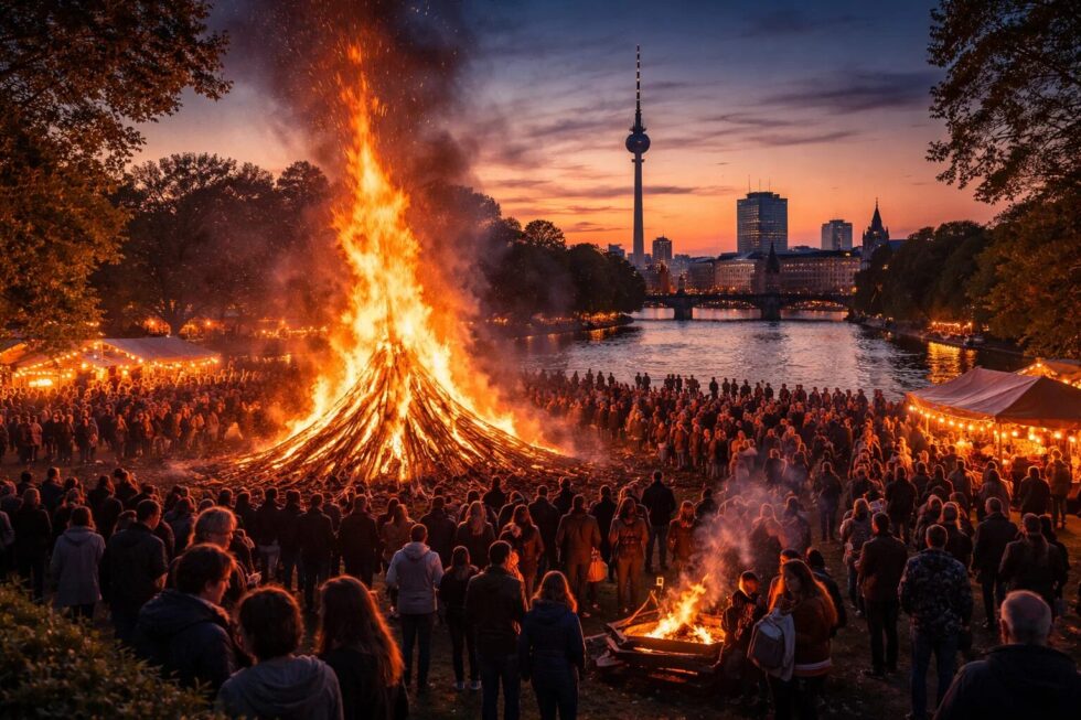 Entdecken Sie die besten Osterfeuer 2026 in Berlin: Alle Termine am 4. April, Standorte, Traditionen & Expertentipps für Familien. Erfahren Sie alles über Regeln, Sicherheit und Kulinarik