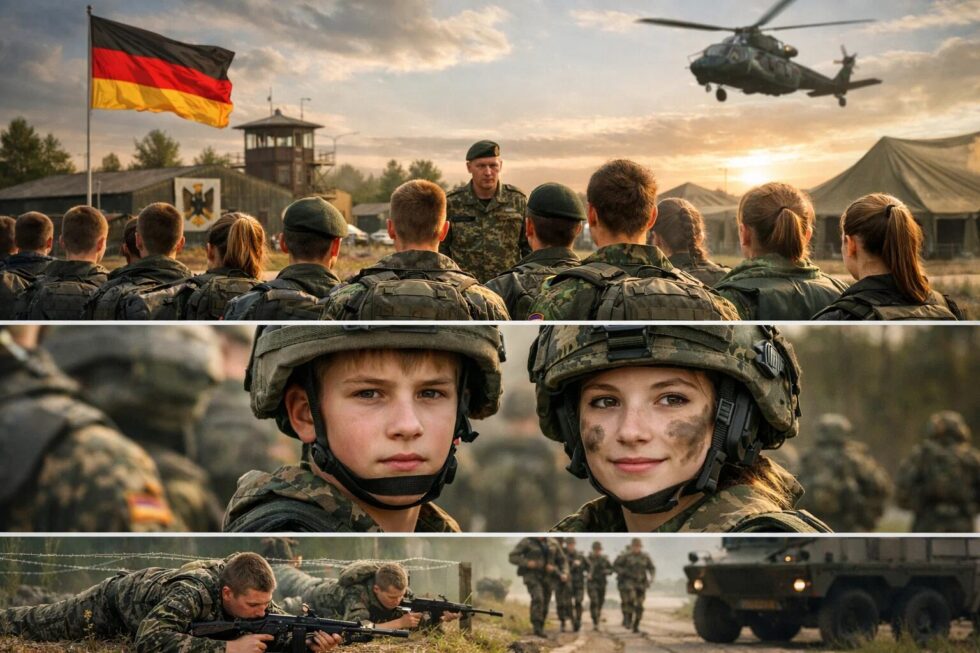 Bundeswehr verzeichnet 2025 Rekord von 3.131 minderjährigen Rekruten. Linke kritisiert Werbung an Schulen und fordert Anhebung des Eintrittsalters auf 18 Jahre