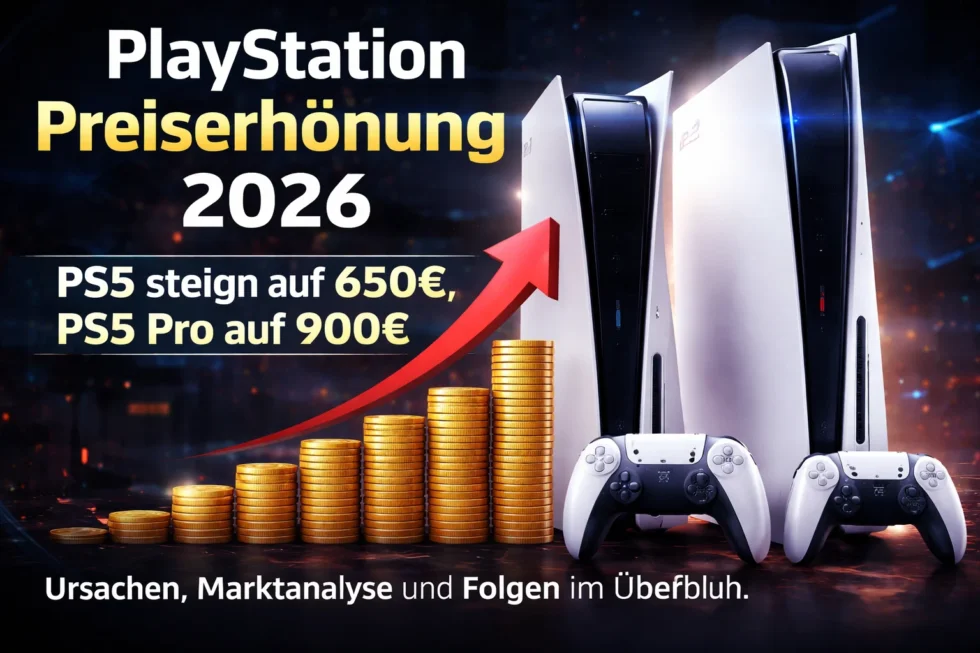 PS5 Preis Deutschland 2026: Sony erhöht die PlayStation 5 auf 650€ und die PS5 Pro auf 900€. Alle Details zu Ursachen, Marktfolgen und was Käufer in Berlin jetzt beachten müssen.